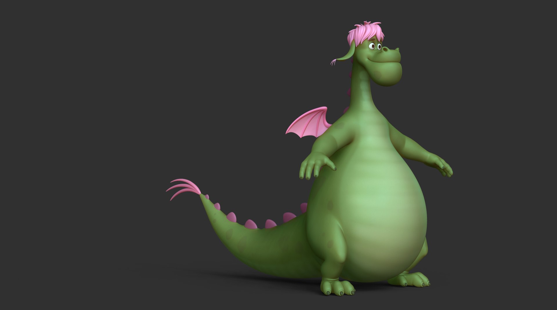 3D Elliott The Dragon - TurboSquid 2068809