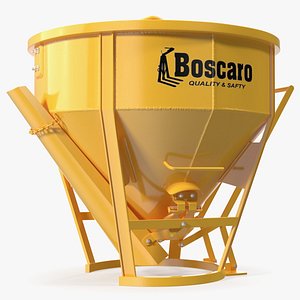Construction Concrete Bucket 3D model