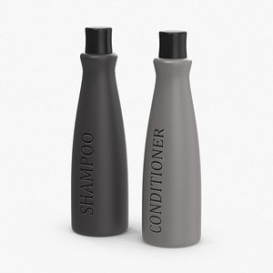 shampoo conditioner bottles 3d max