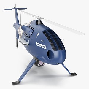Schiebel Camcopter S100 UAV MOAS Rigged 3D