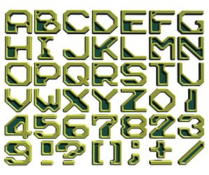 Sci-fi 8bit font