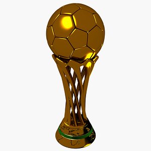 Golden football cup