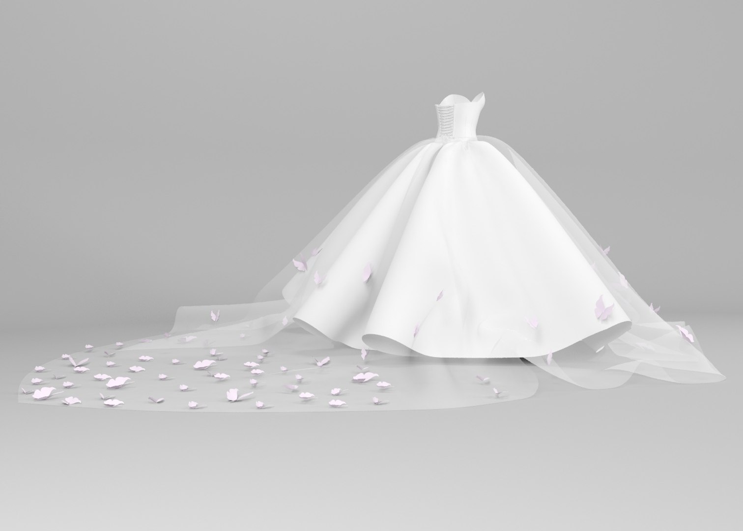 3D Model Wedding Dresses - TurboSquid 1571423