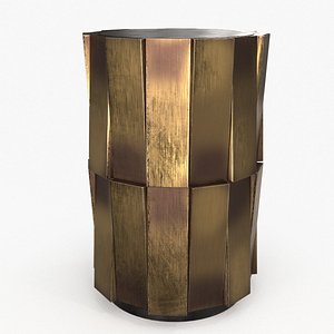 Pull Up Table Antique Brass 3D model