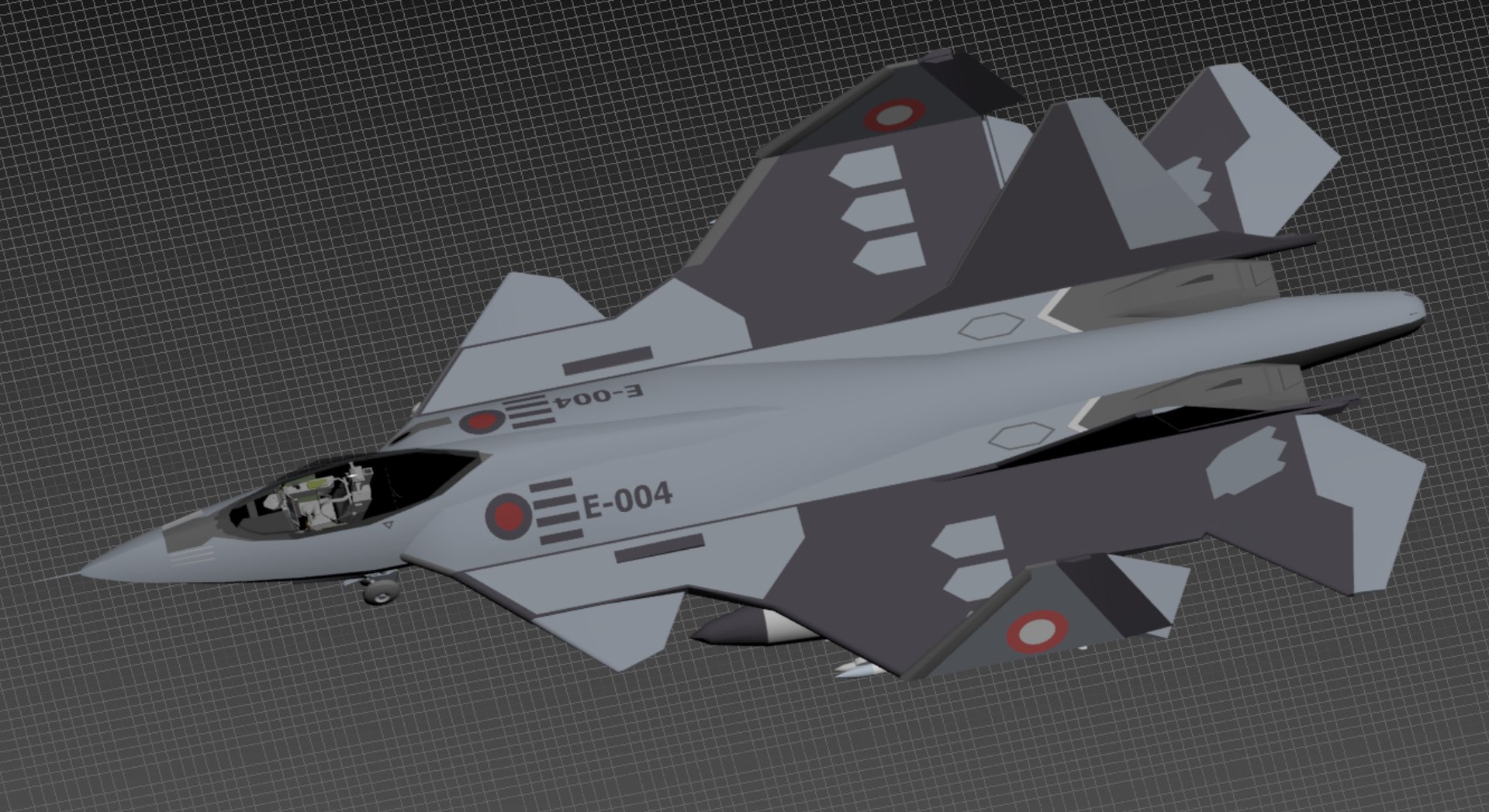 3D Advanced 5th-Generation Stealth Fighter  Multi-Role Strike Aircraft Game-Ready model https://p.turbosquid.com/ts-thumb/Rf/wtpPlv/Vq/untitledproject20260730t180021.002/jpg/1785420116/1920x1080/fit_q87/a8f10b3d1c9313a916b975ea76f7257ee6e852b7/untitledproject20260730t180021.002.jpg