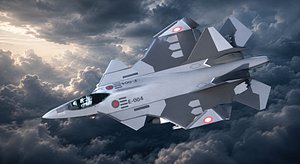 3D Advanced 5th-Generation Stealth Fighter  Multi-Role Strike Aircraft Game-Ready model