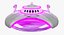 cartoon ufo 3D model
