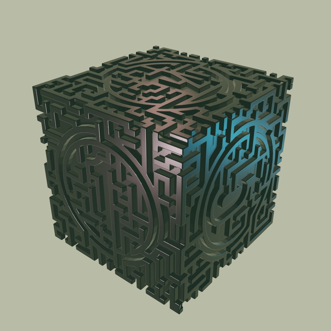 3D MODEL STL FILE CUBE LABYRINTH 2 3D Print Model 3D Model - TurboSquid ...