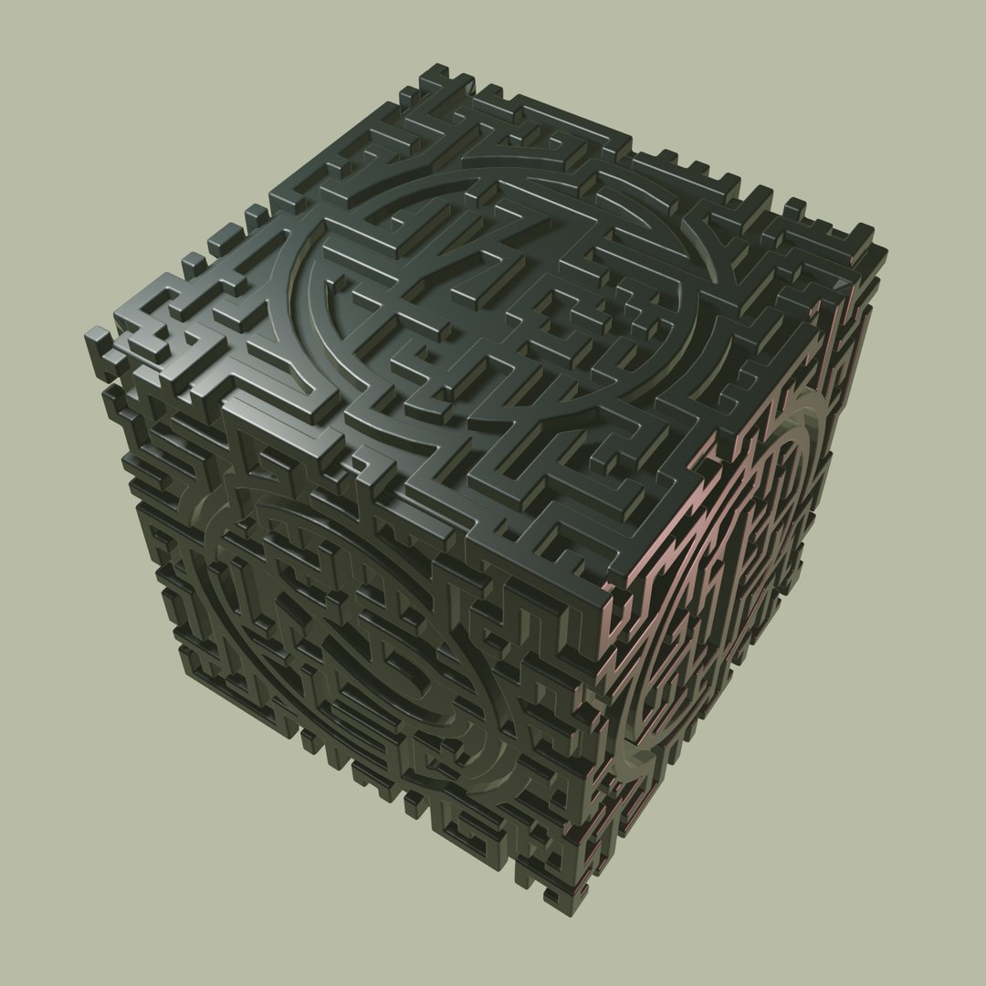 3D MODEL STL FILE CUBE LABYRINTH 2 3D Print Model 3D Model - TurboSquid ...