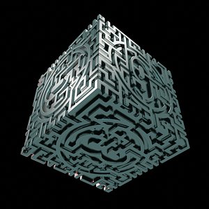 3D MODEL STL FILE CUBE LABYRINTH 2 3D print model 3D model