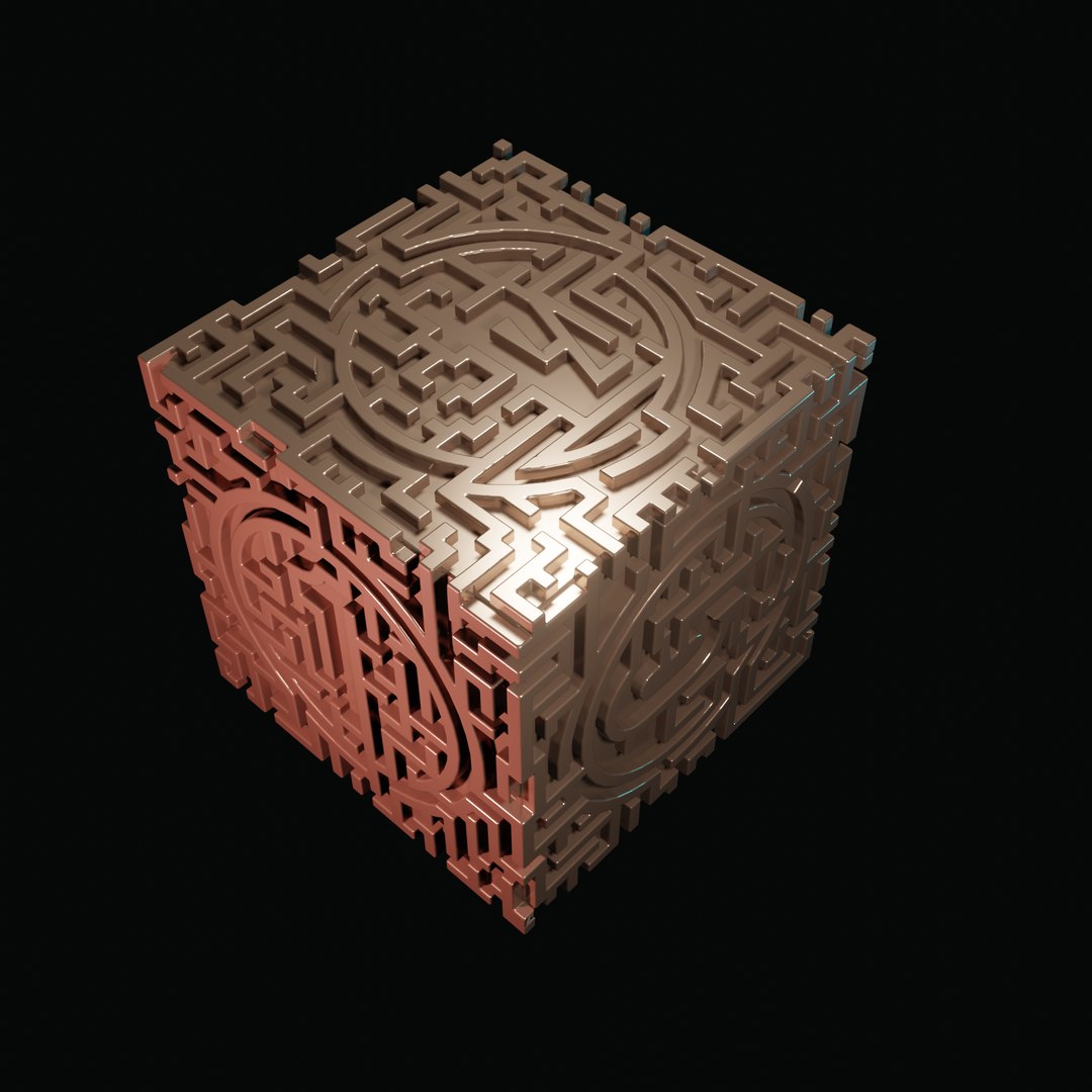 3D MODEL STL FILE CUBE LABYRINTH 2 3D Print Model 3D Model - TurboSquid ...