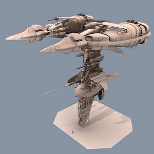 free gunship armel 3d model