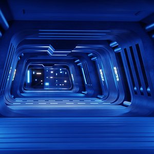 3D model Sci-Fi Passage - Blender