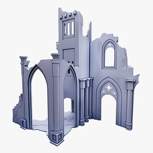 Castle Ruins R-001 3D model