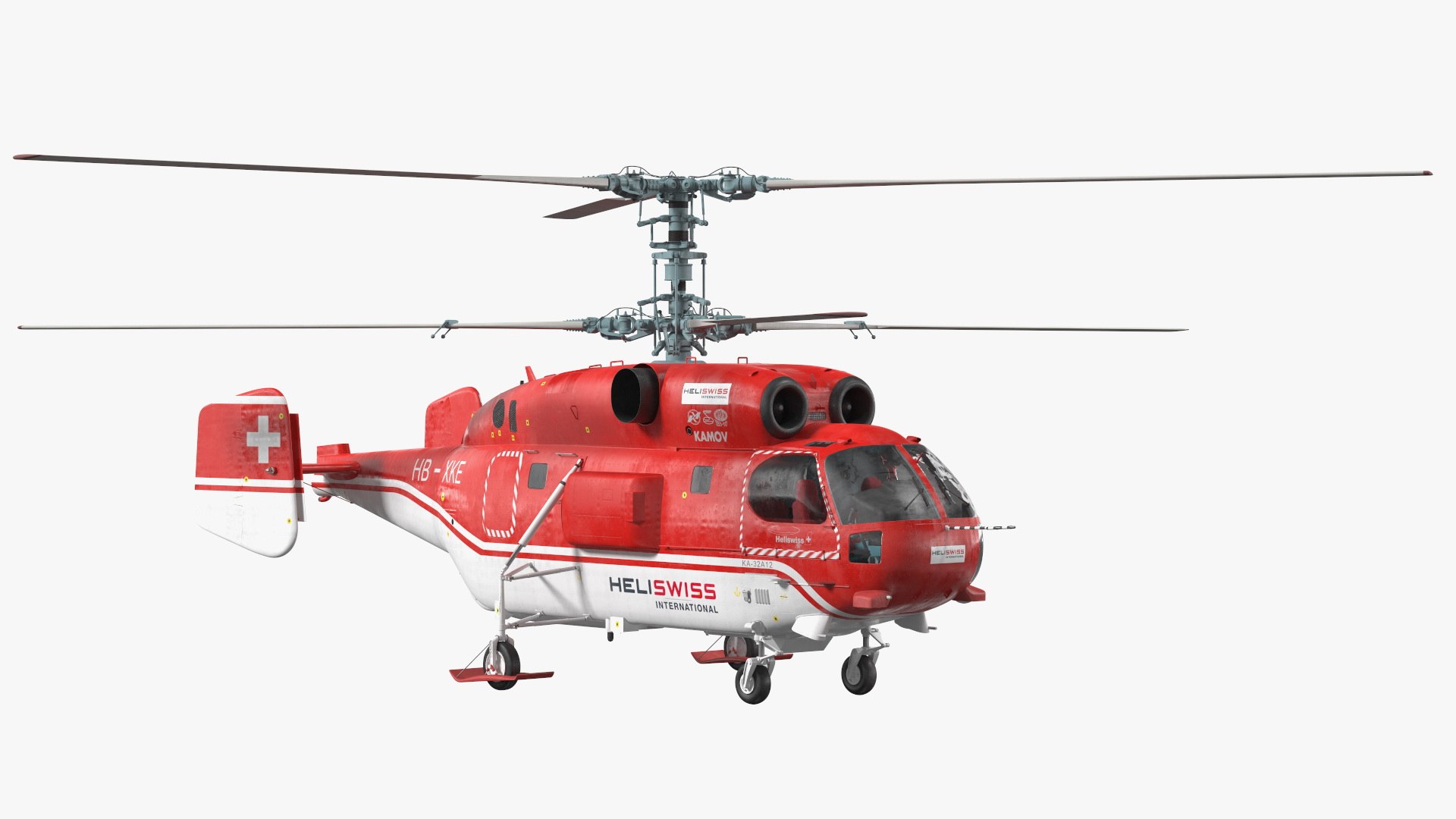 Kamov KA-32 Firefighting Helicopter 3D model preview