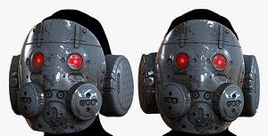 High quality gas mask helmet! This photo-realistic model will bring an expert level of realism to yo