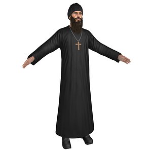 orthodox monk 3D model