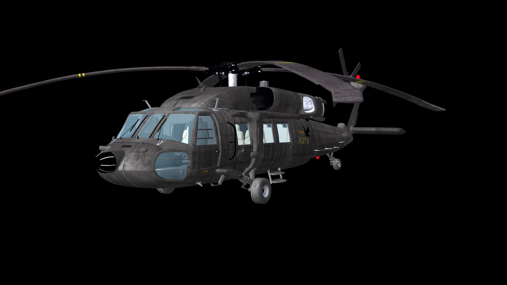 Uh-60 Black Hawk Vip 3d Max