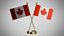 Bandeira de mesa do Canadá