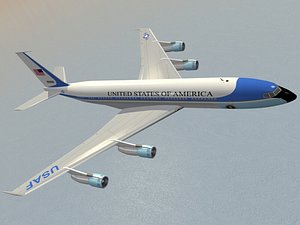 3d b 707-300 air force model