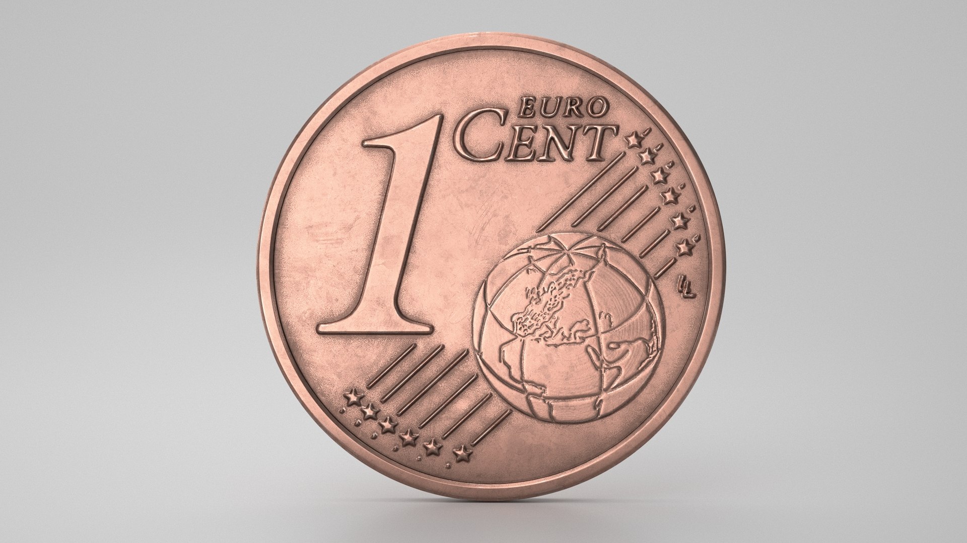3D Euro Cent Eur TurboSquid 1678038