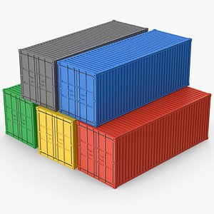 Ship Containers 3D model