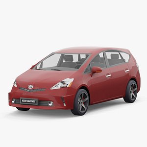 Toyota Prius 2013 lowpoly