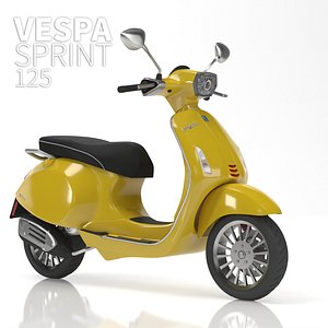Vespa Sprint 125 Yellow