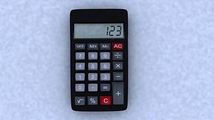 3D 3D calculator model