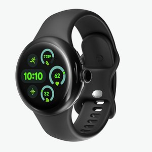 3D Google Pixel Watch 3 Obsidian