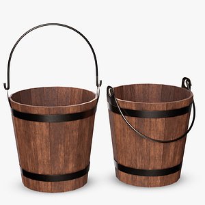 Wooden Bucket model