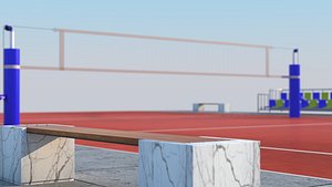 3D Volleyball Court model