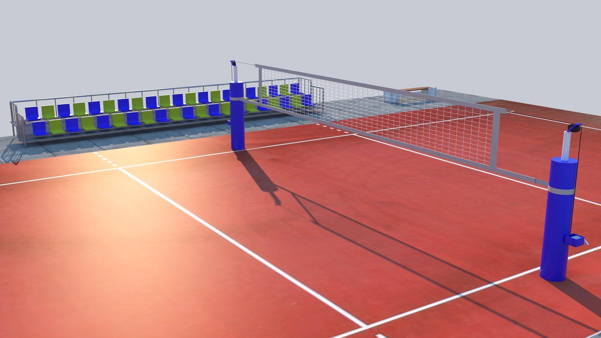 3D Volleyball Court Model - TurboSquid 1880665
