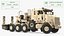 Ciągnik siodłowy Oshkosh M1070 z naczepą M1000 HET Desert Dirty Rigged