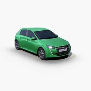 3D model Peugeot 208 2019