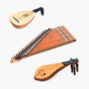 Turkish String Instruments Collection 2 3D