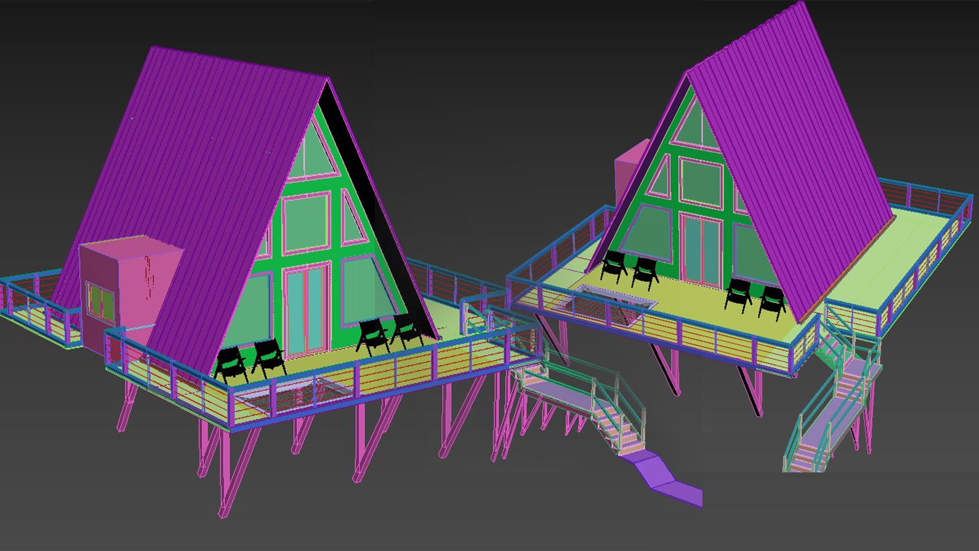 A Frame House Modeling 3ds Max Rendering Lumion With Floor Plans Create ...