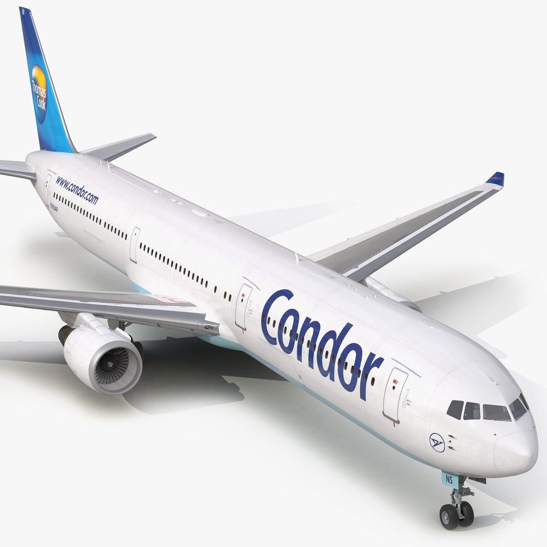 Boeing 767-400ER Condor Flugdienst 3D Model 3D model preview