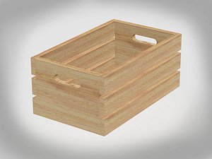 3D model Carrying Crate Small Wooden