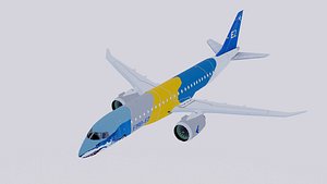 3D embraer color