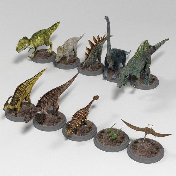 3d model dinosaur pack