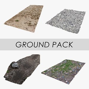 3D ground pack gravel pathway