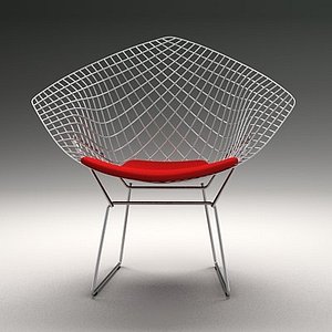 bertoia diamond chair 3d model