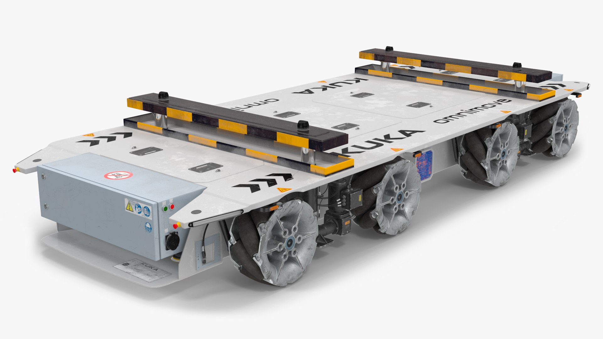 Dirty Omnimove Platform KUKA White(1) 3D model preview