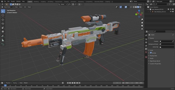Nerf Modulus ECS-10 3D model - TurboSquid 1918486