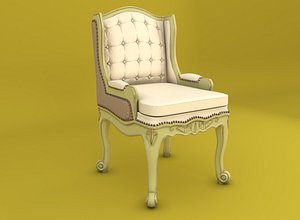 3D model Bedroom Classic Chair