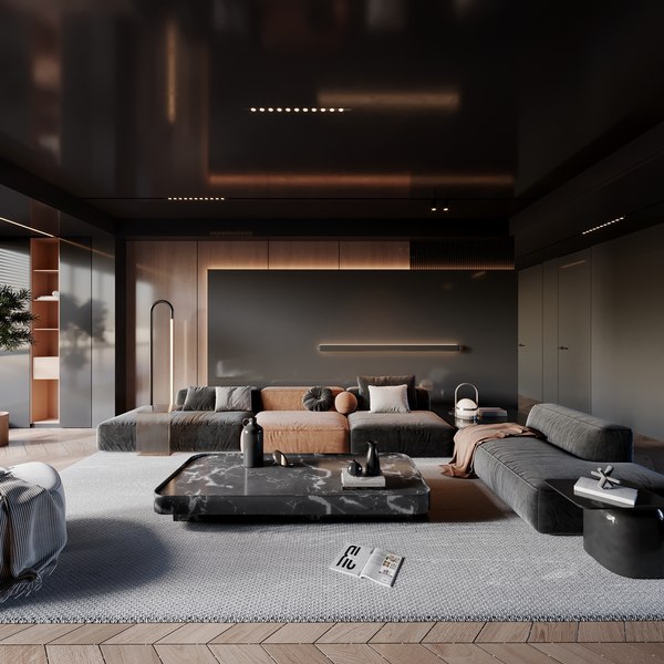 Living Room Blender Models for Download | TurboSquid