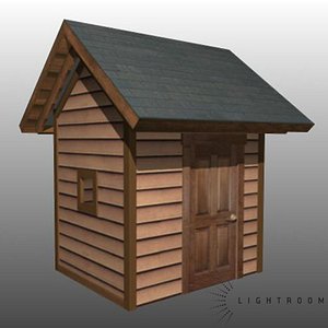 3d model house shed