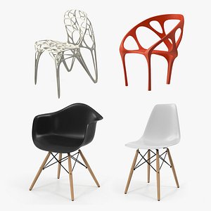 3D Modern Chairs Collection 2