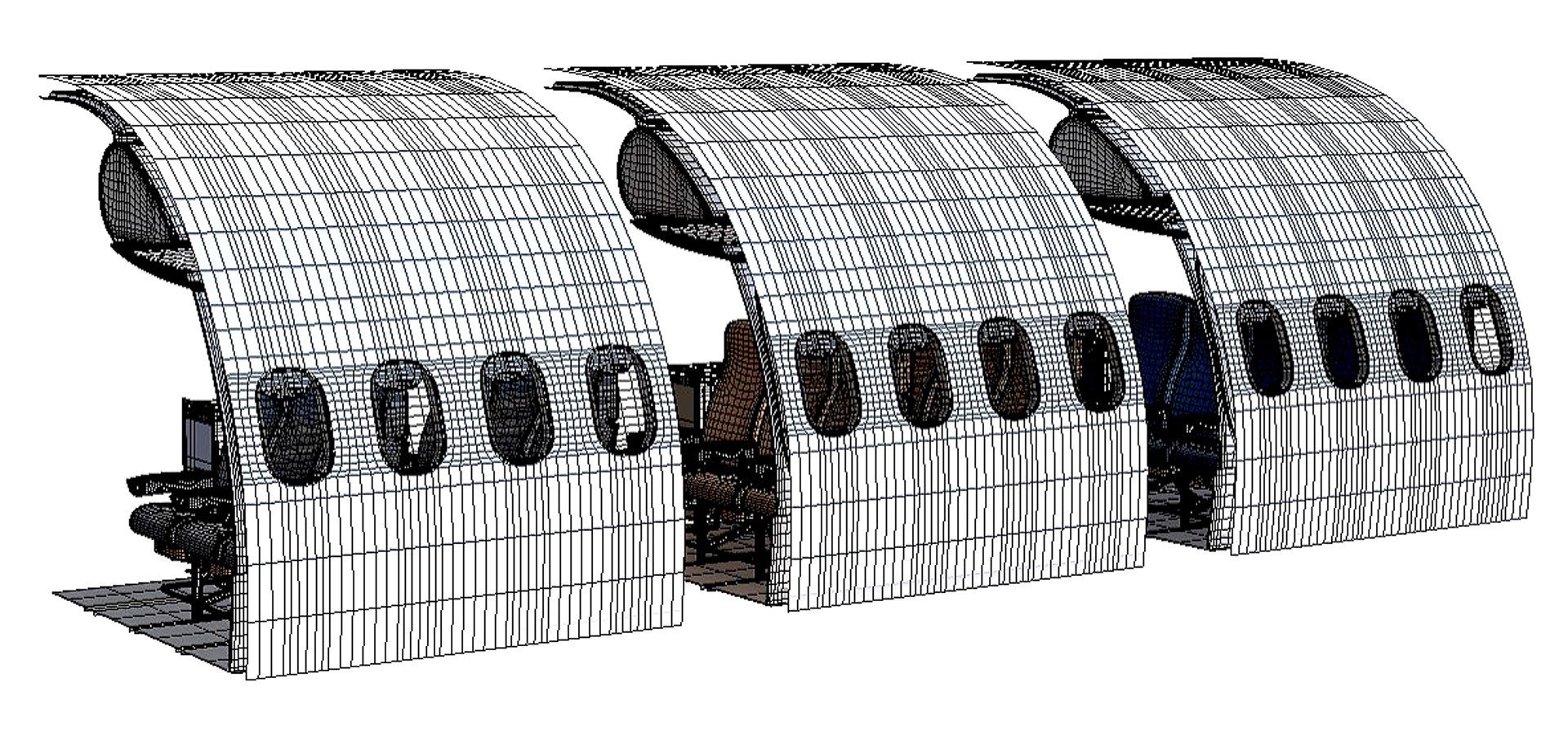 Interior Fuselage Aircraft 3D Model - TurboSquid 1593757